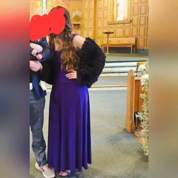 Bebe Purple Mermaid Maxi Dress - Picture 2 of 8